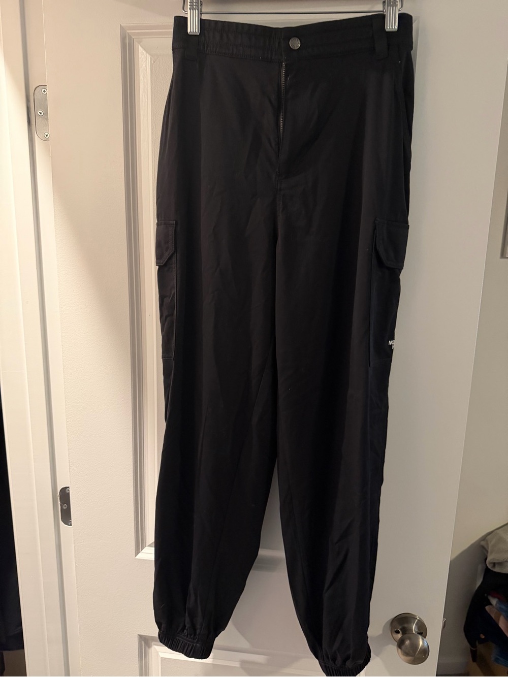 The North Face Black Cargo Joggers with Elastic Cuffs